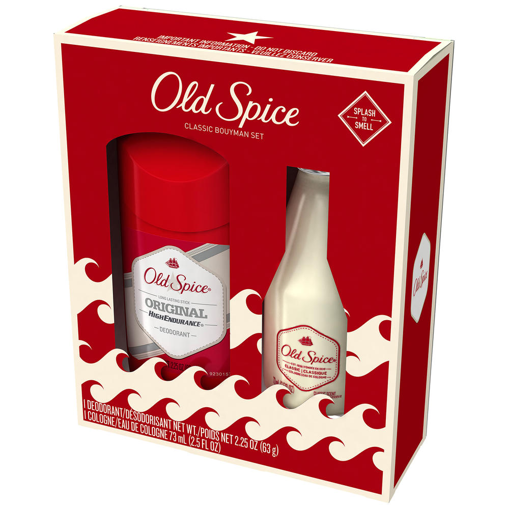 Old Spice Timeless Classics Gift Set Cologne After Shave, 4.25 fl oz, 25 ml