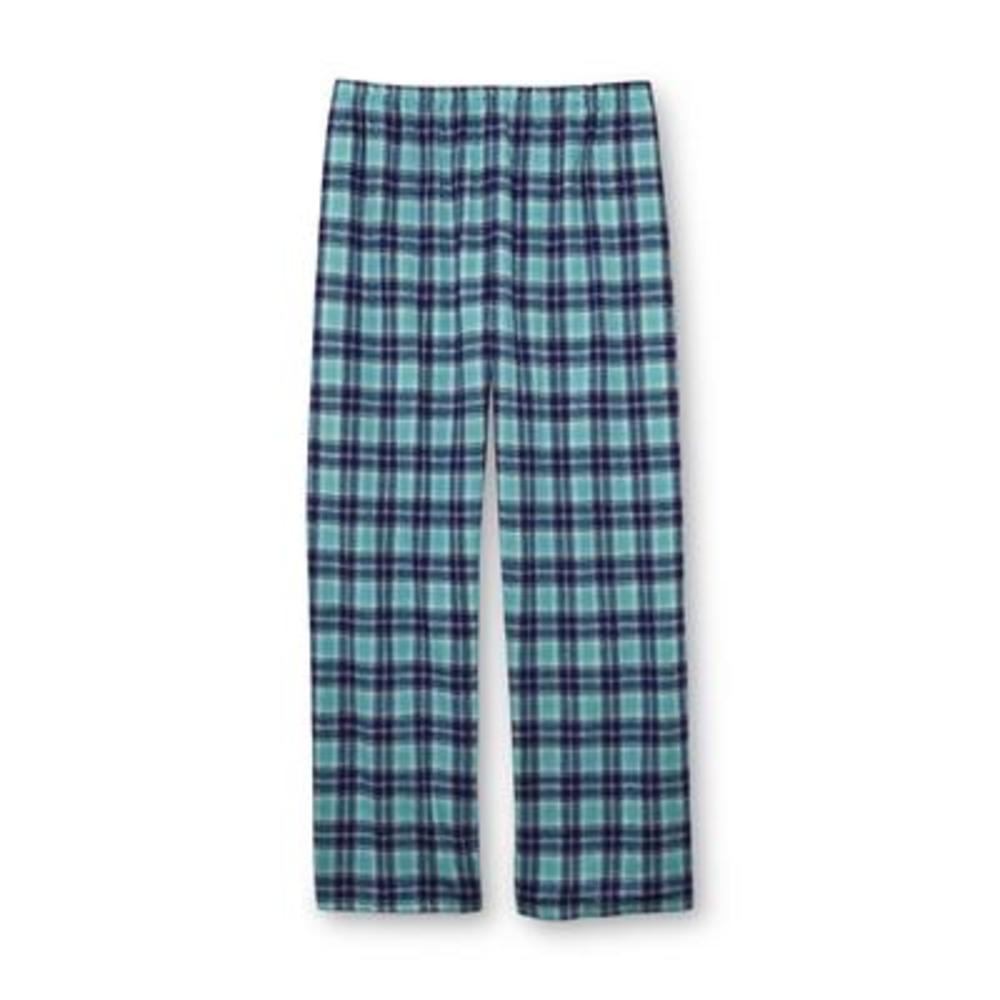 Laura Scott Women's Plus Flannel Pajama Top & Pants - Plaid