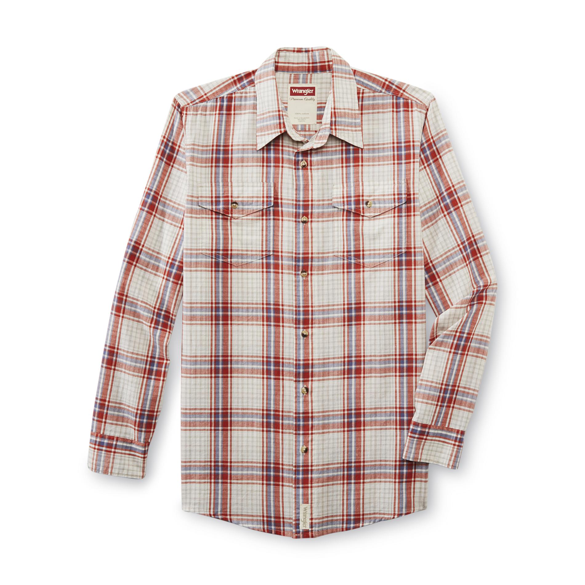 Wrangler Men's Long-Sleeve Shirt - Plaid
