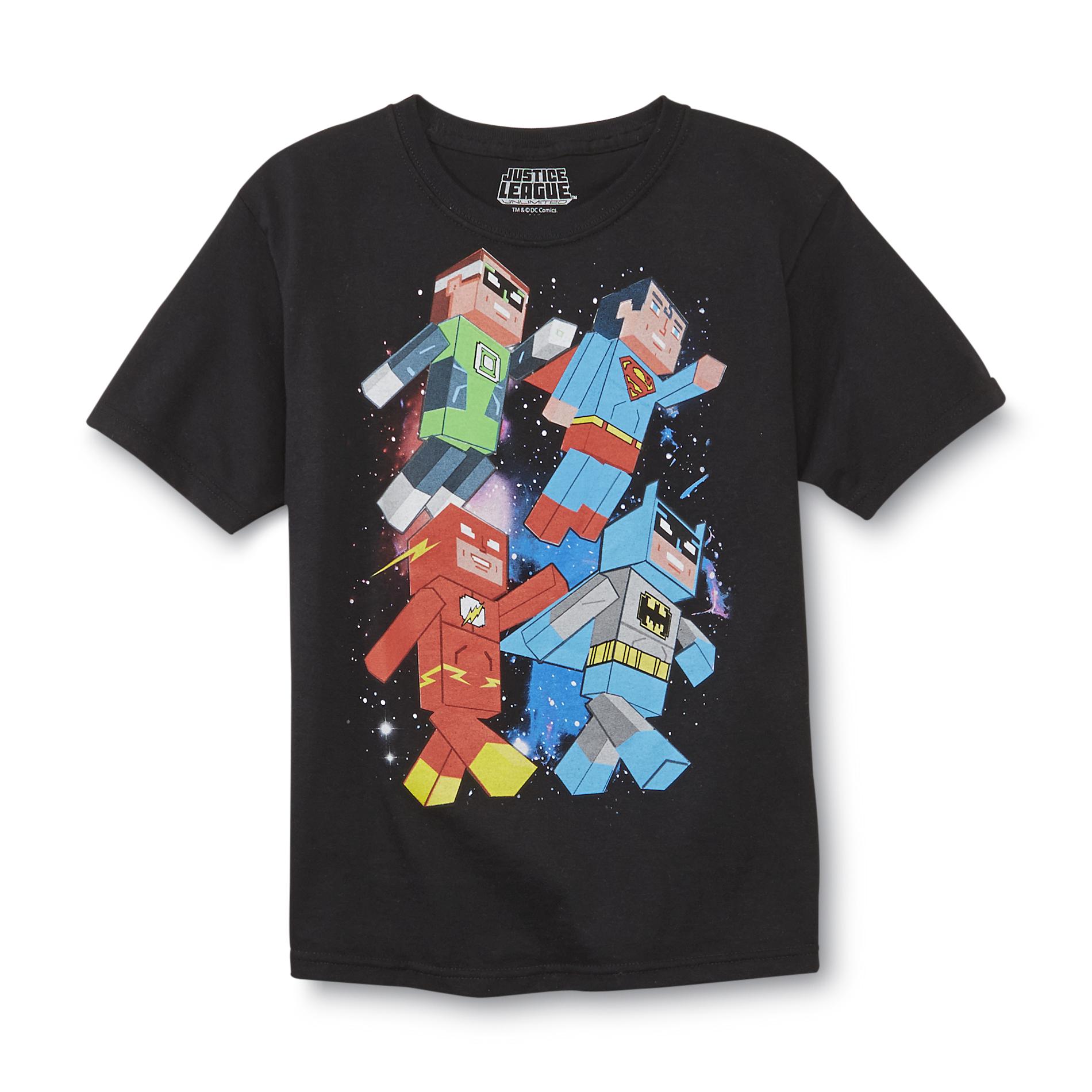 Warner Brothers Justice League Boy's Graphic T-Shirt - Superheroes
