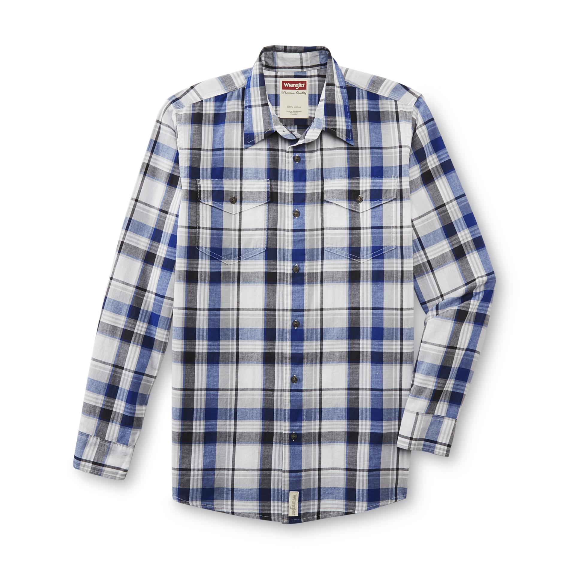Wrangler Men's Long-Sleeve Shirt - Plaid