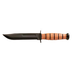 Ka-bar Knives 212208 U.S. Army Fighting Knife Leather Sheath Straight Edge in Brown