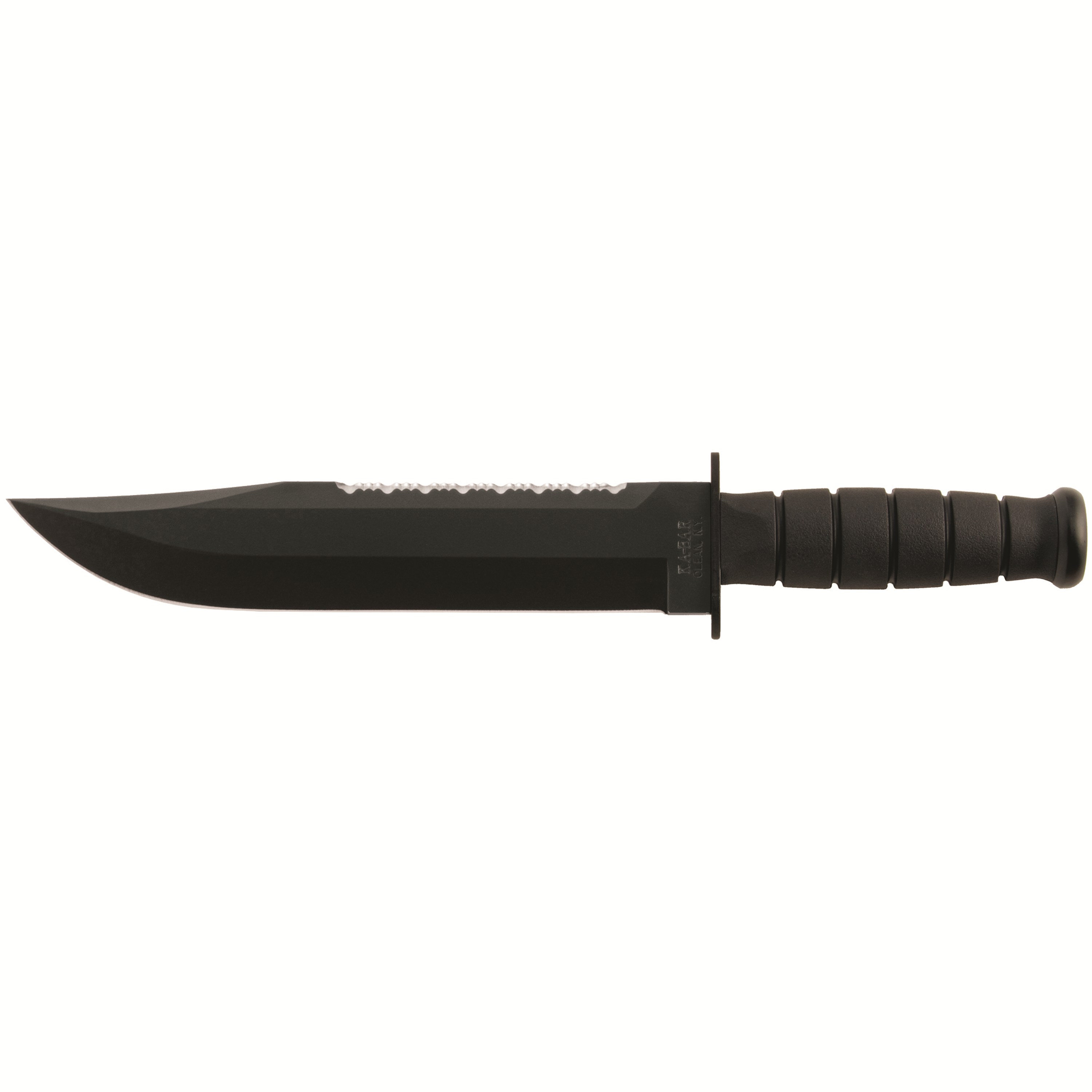 Ka-Bar Knives Kraton Handled Big Brother 2211, Black Ka-Bar Knives Kraton Handled Big Brother 2211, Black