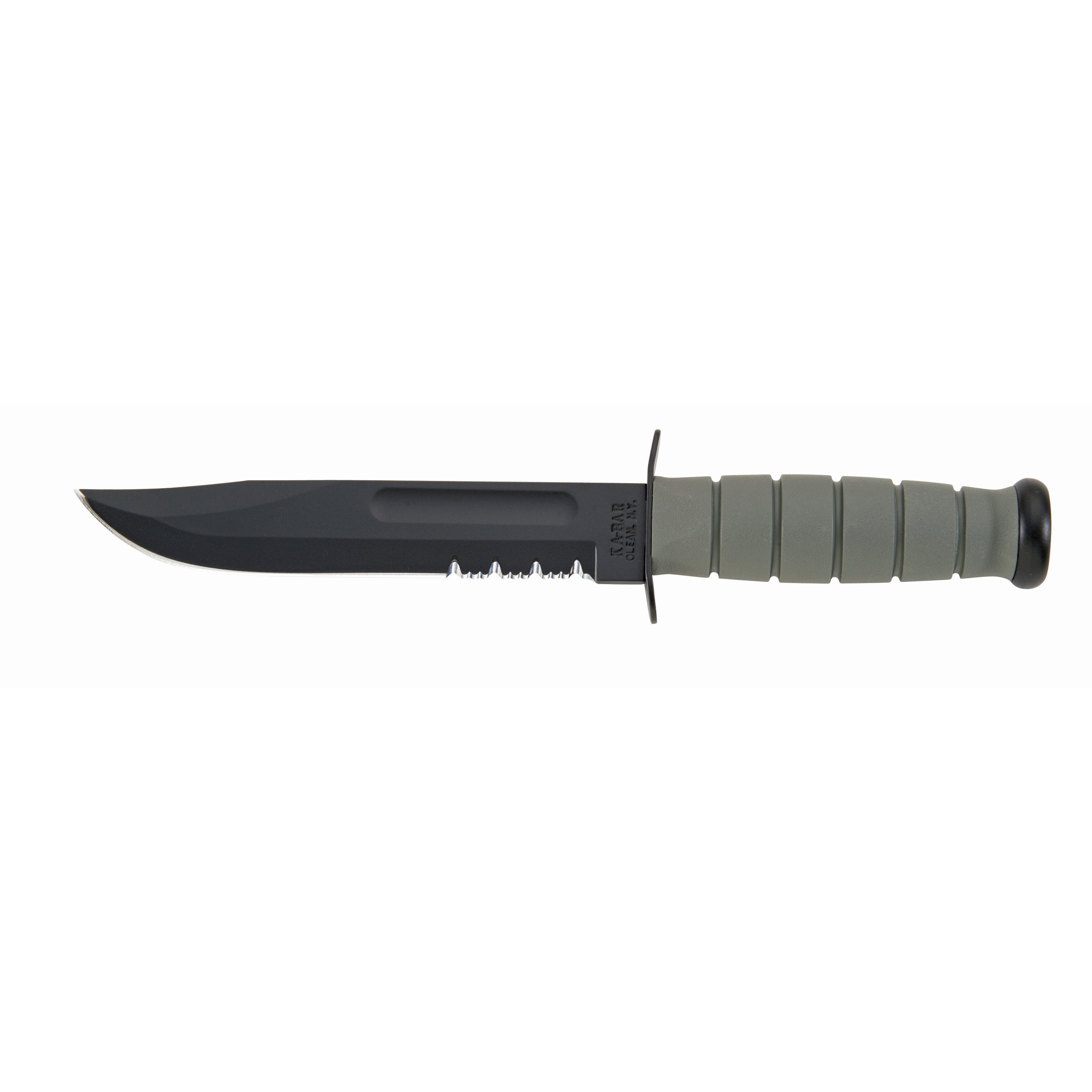 Ka-Bar Knives Fighitng Knife Green Kraton Handle Serrated Edge 5012 Ka-Bar Knives Fighitng Knife Green Kraton Handle Serrated Edge 5012