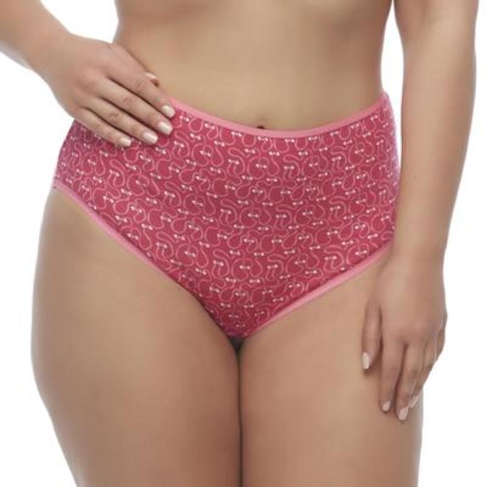 Just My Size Women's 3-Pack Brief Panties