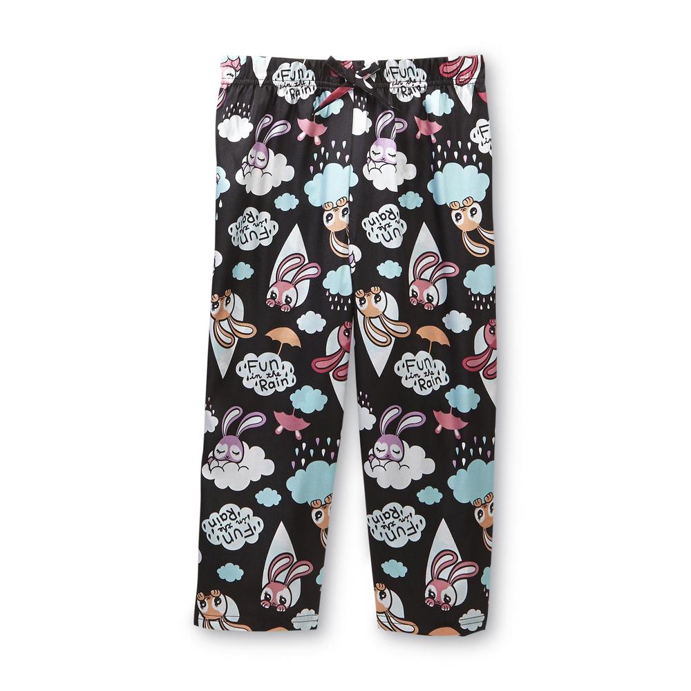 Joe Boxer Girl's Pajama Top  Pants & Eye Mask - Bunny