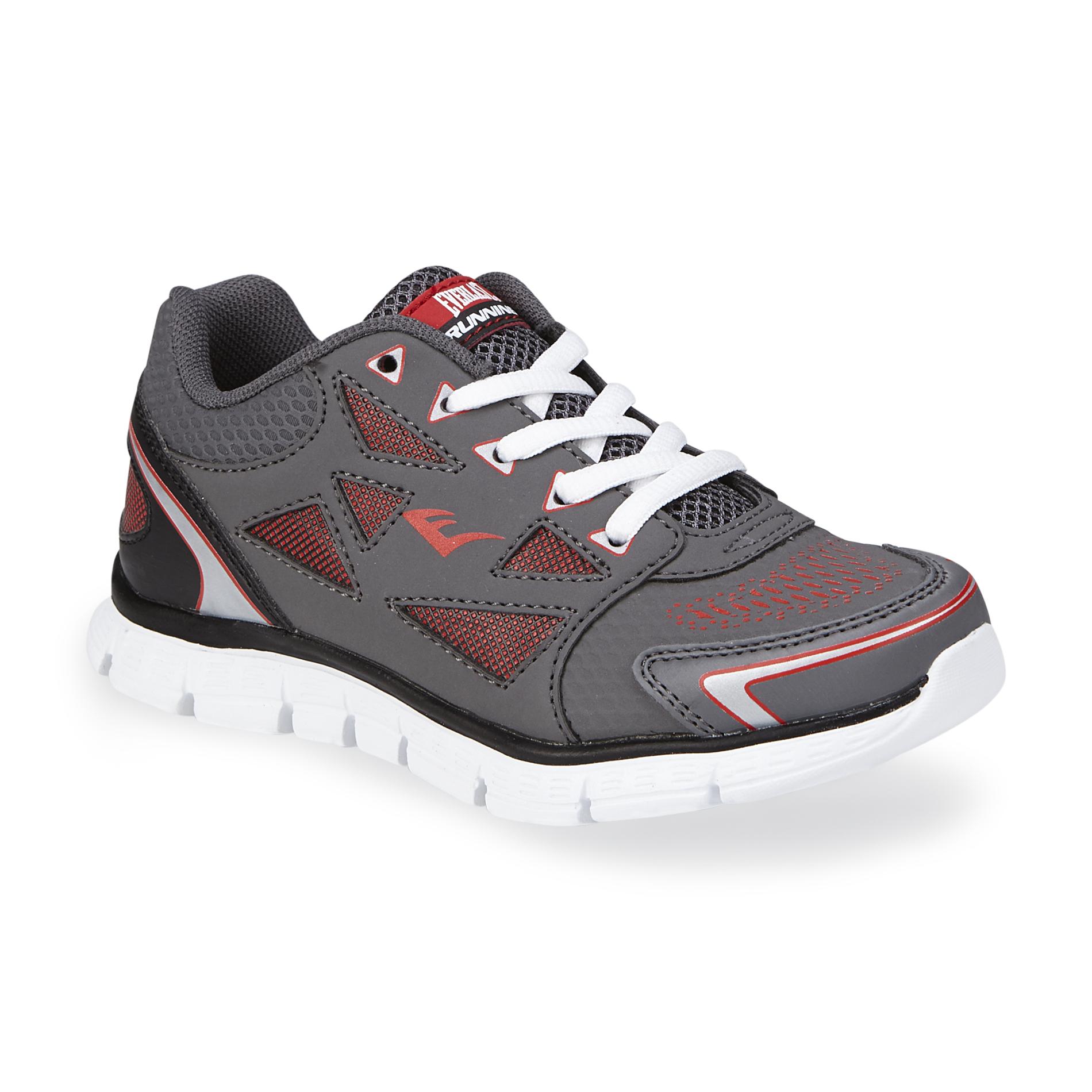 Athletech Boy's Sprint Gray/Red Running Shoe