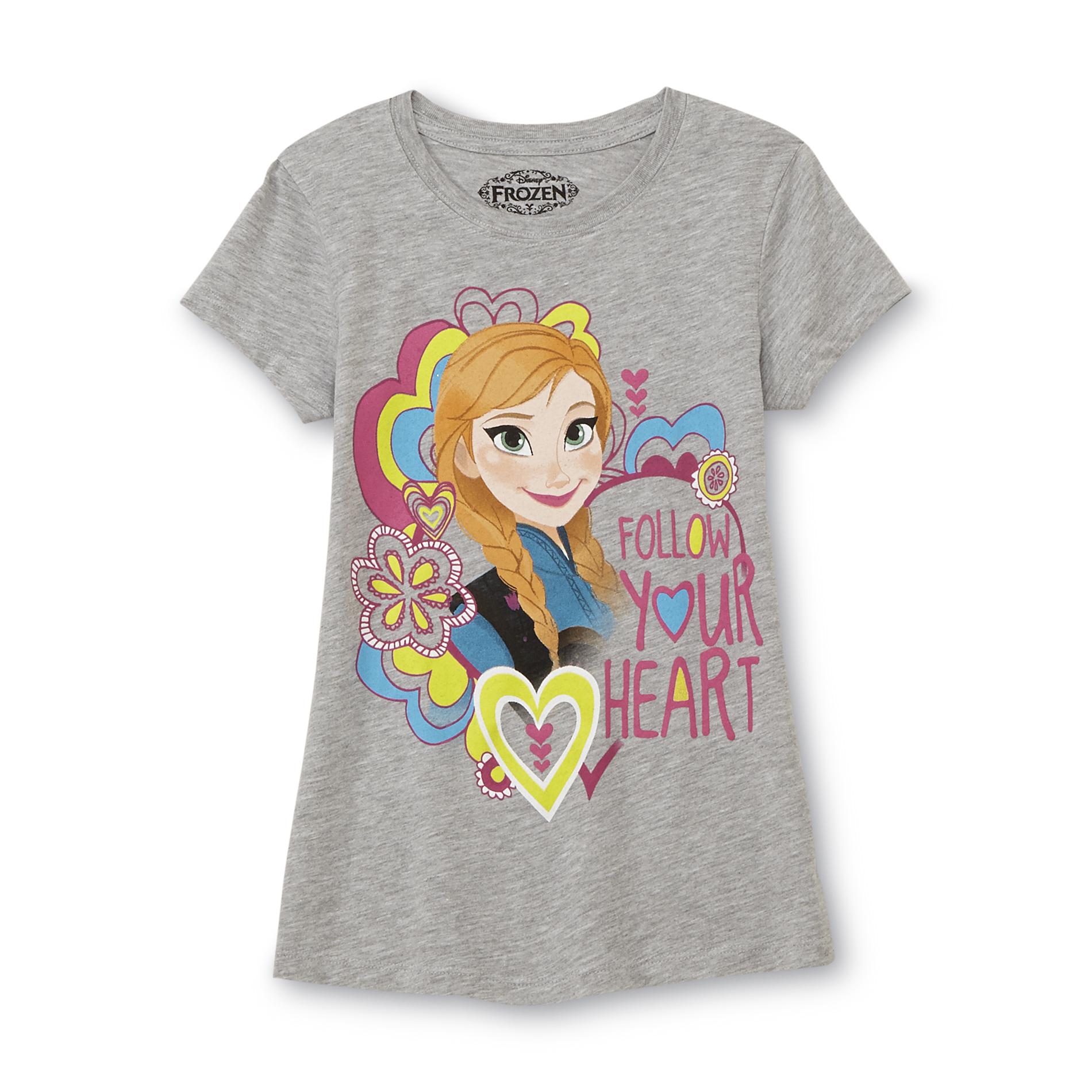 Disney Frozen Girl's Graphic T-Shirt - Anna