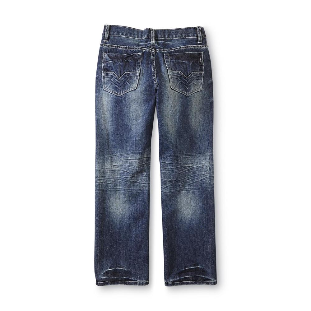 Route 66 Boy's Distressed Slim Straight Jeans