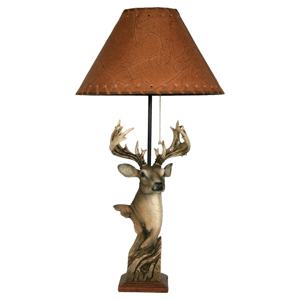 River's Edge Products Deer Poly Resin Lamp