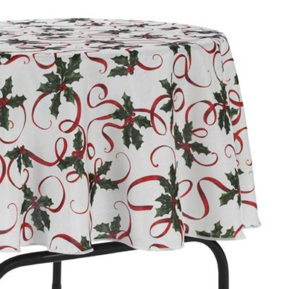 Essential Home Holiday Tablecloth - Holly
