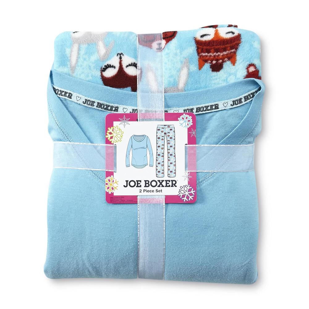 Joe Boxer Women's Pajama Top & Pants - Foxes