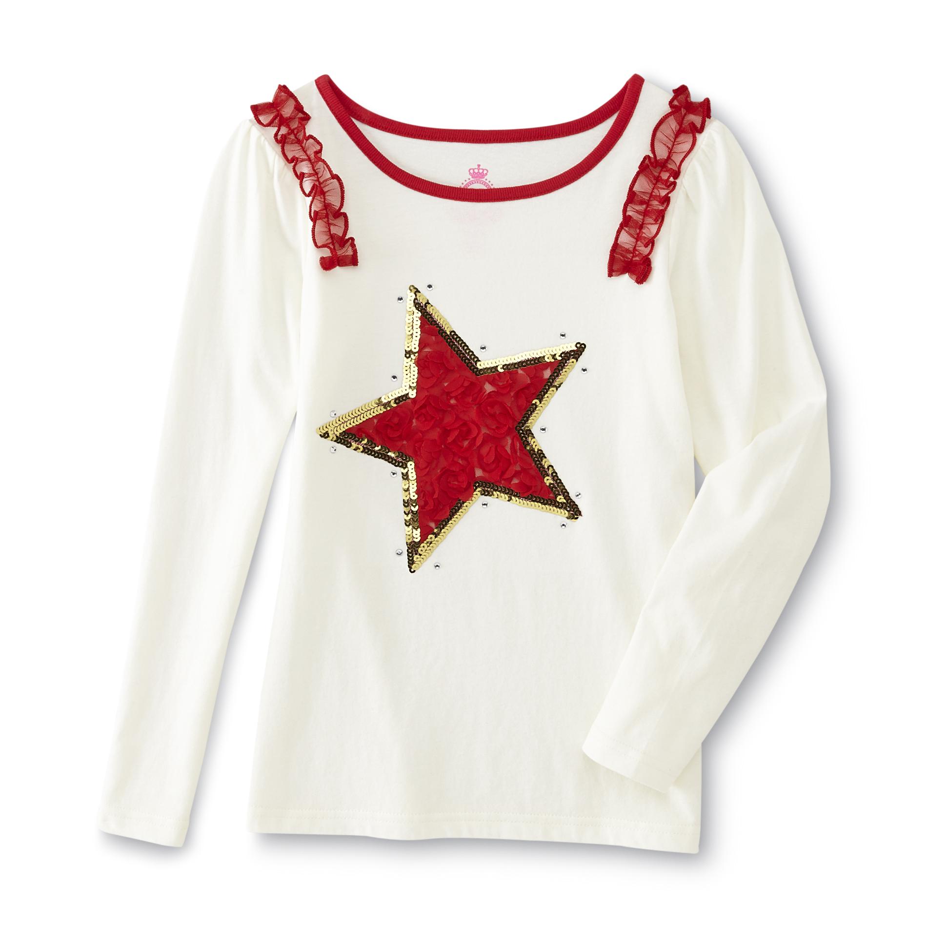 Girl's Sequin Graphic T-Shirt - Star