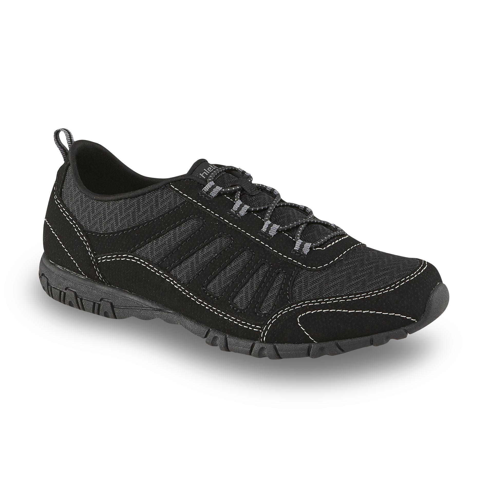 Athletech Women's Hanley Black Slip-On Sneaker - Wide Available ...