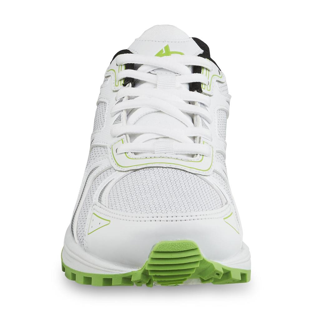 Athletech Women's Bake White/Green Athletic Shoe