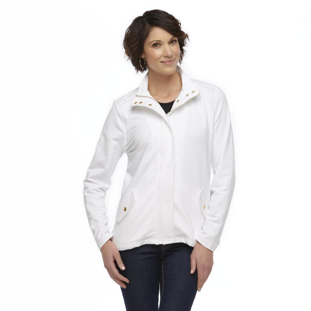 Basic Editions Women's Zip-Front Jacket