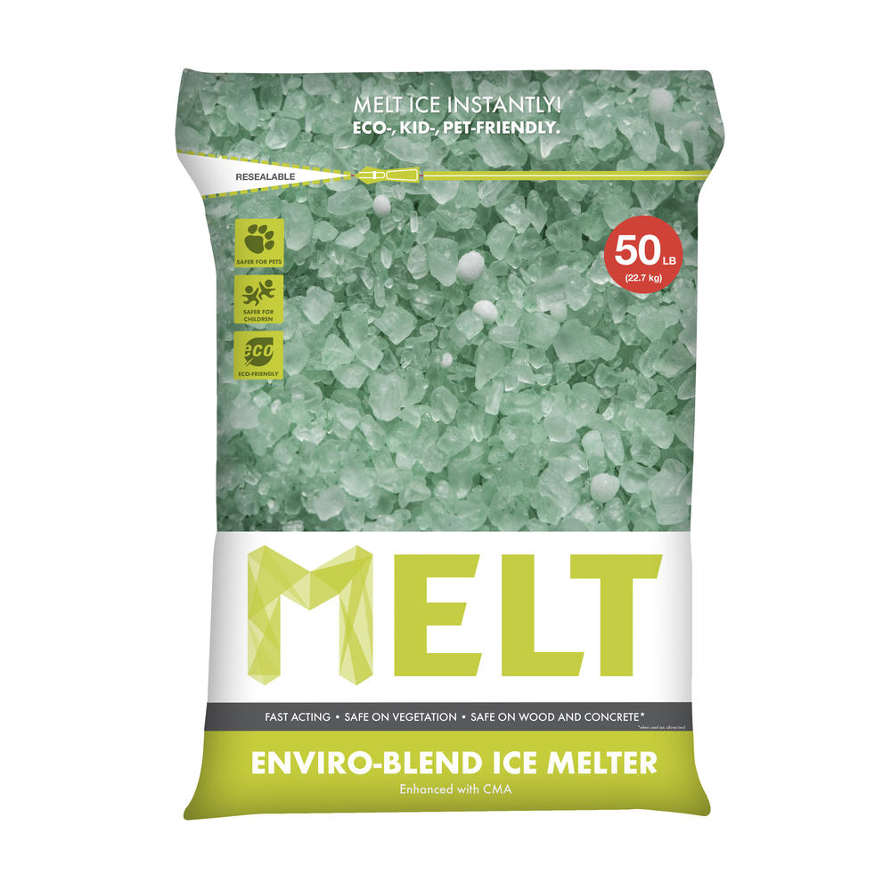 Snow Joe MELT50EB MELT 50 Lb. Resealable Bag Premium Environmentally-Friendly Blend Ice Melter w/ CMA &#8211;