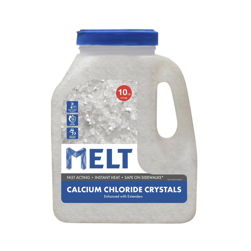 Snow Joe MELT10CC-J MELT 10 Lb. Jug Calcium Chloride Crystals Ice Melter -