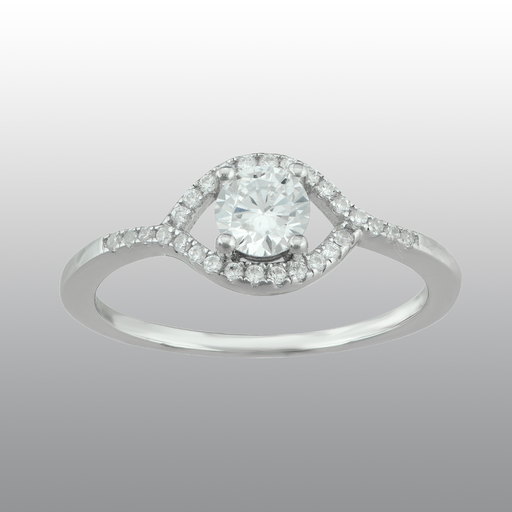 Vedere Le Stelle&trade; Sterling Silver Cubic Zirconia Engagement Ring