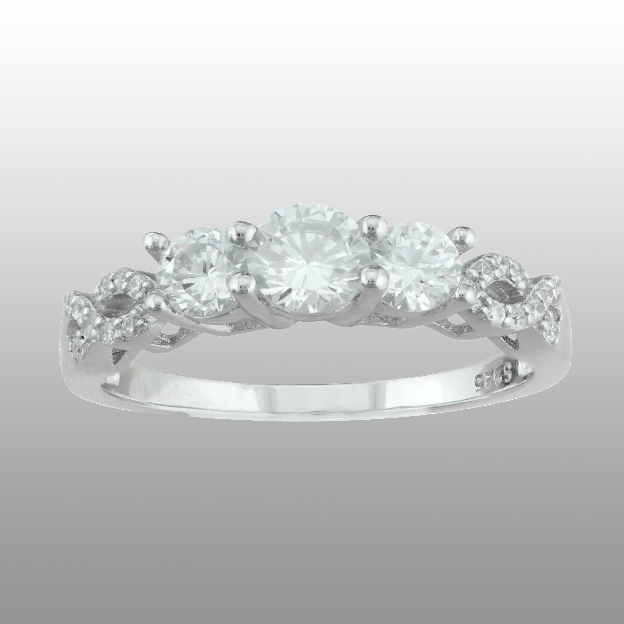 Vedere Le Stelle&trade; Sterling Silver Cubic Zirconia Bridal Band