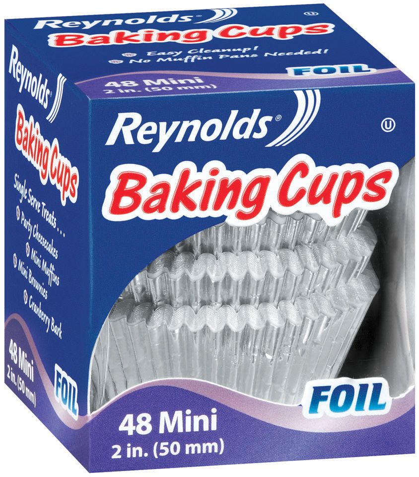 Reynolds Mini Sized Baking Cups Foil 48 ct