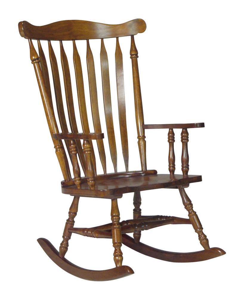 International Concepts Solid Wood Rocking Chair, Espresso