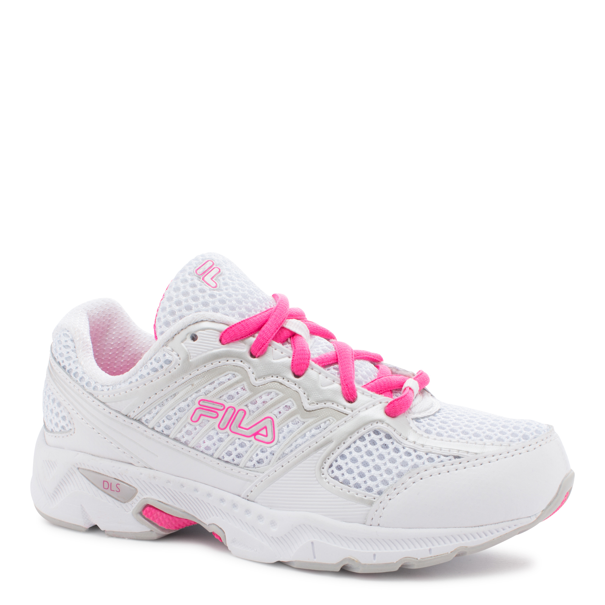 Fila Girl's Tempo White/Pink Sneaker