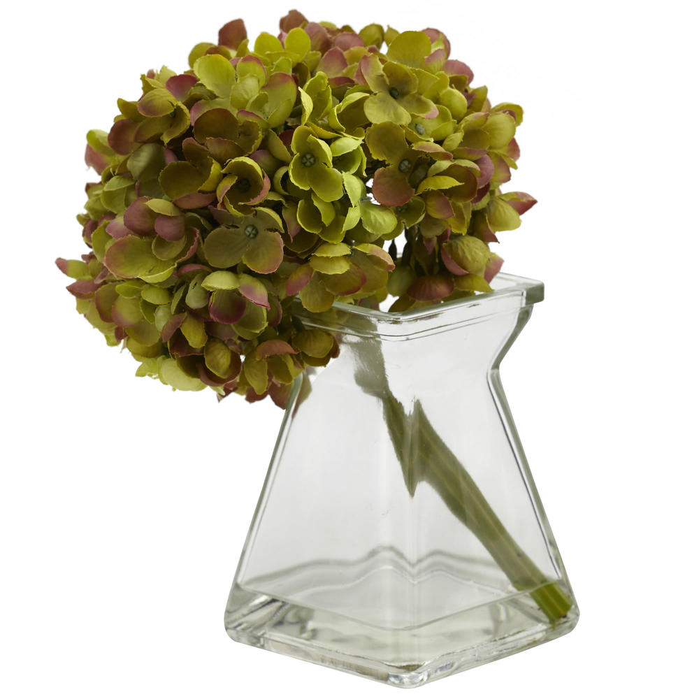 Hydrangea With Vase  Set of Three