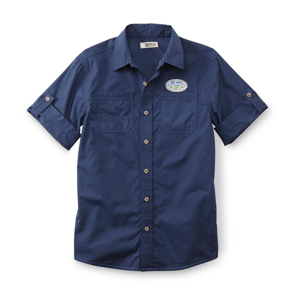 Route 66 Boy's Button-Front Shirt - Big Wave
