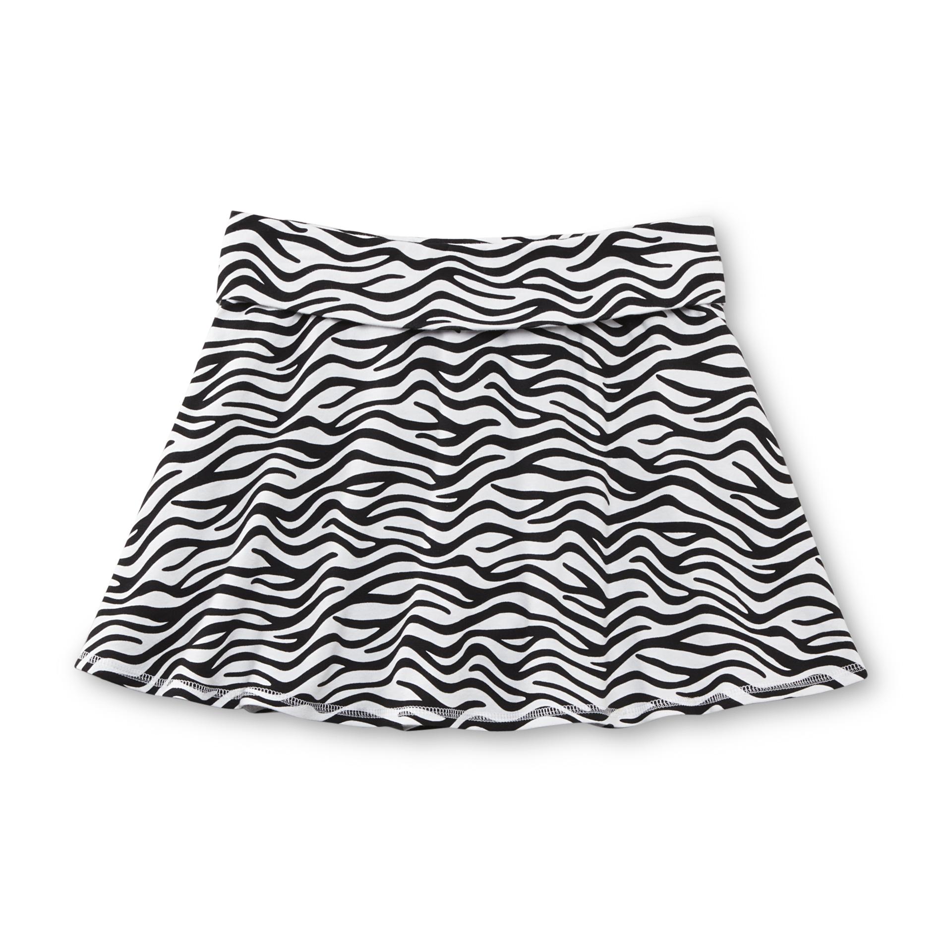 CRB Girl Girl's Scooter Skirt - Zebra Print