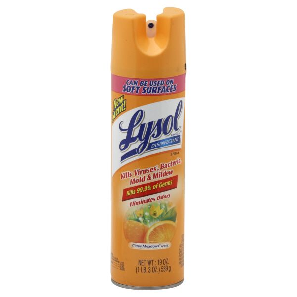 Lysol Disinfectant Spray, Citrus Meadows Scent, 19 oz