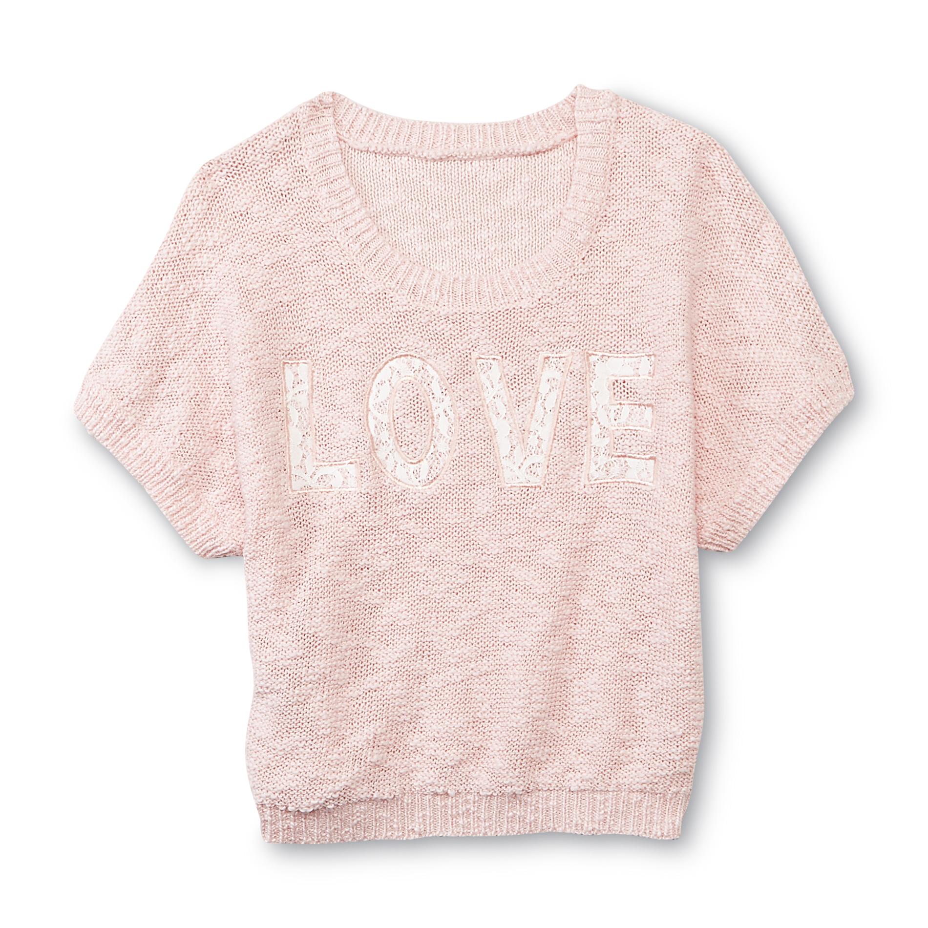 Canyon River Blues Girl's Short-Sleeve Sweater - Love