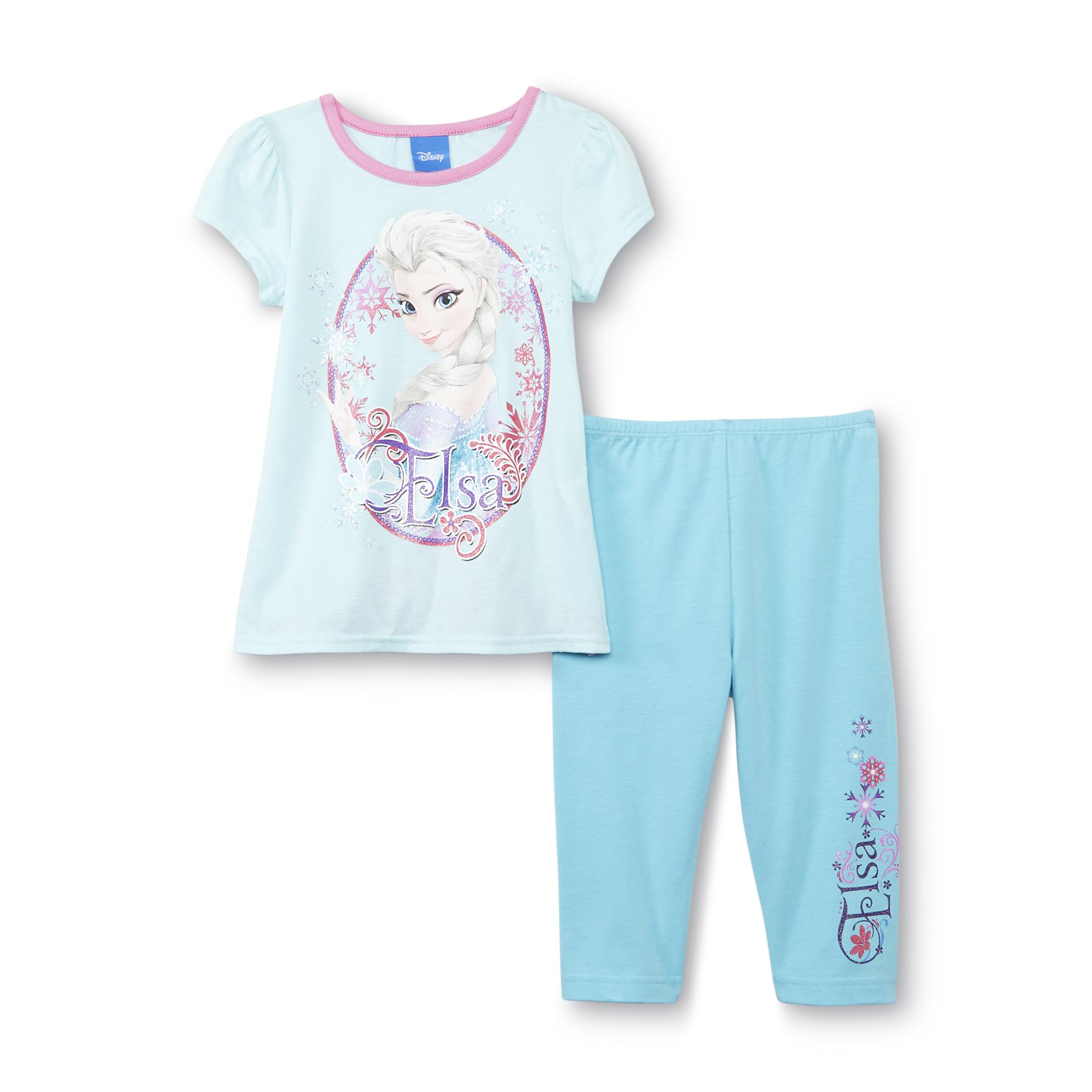 Disney Frozen Toddler Girl's Graphic Shirt & Leggings - Elsa