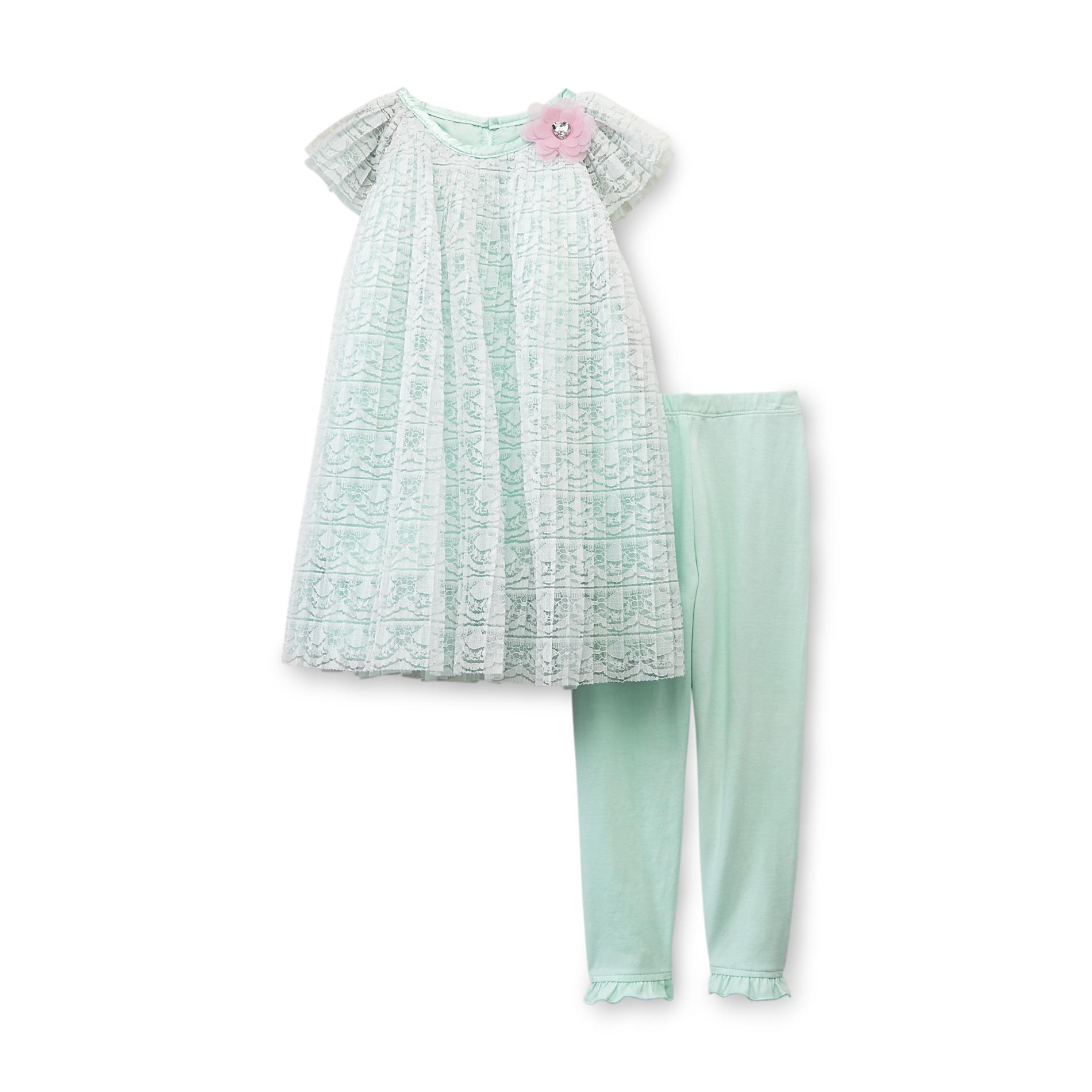 Baby Grand Signature Infant & Toddler Girl's Lace Dress & Leggings