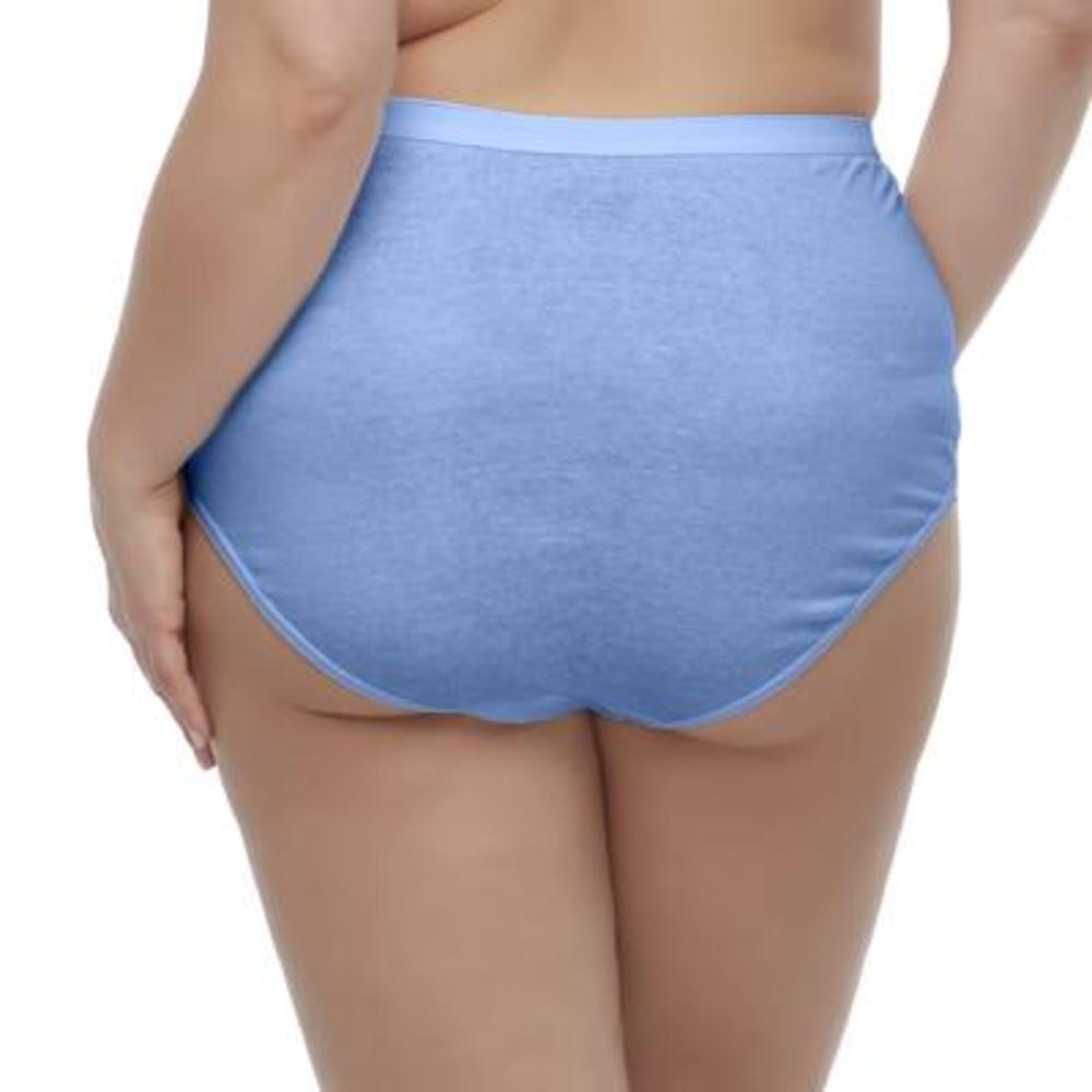 Hanes Women's Plus 3-Pack Cotton Brief Panties