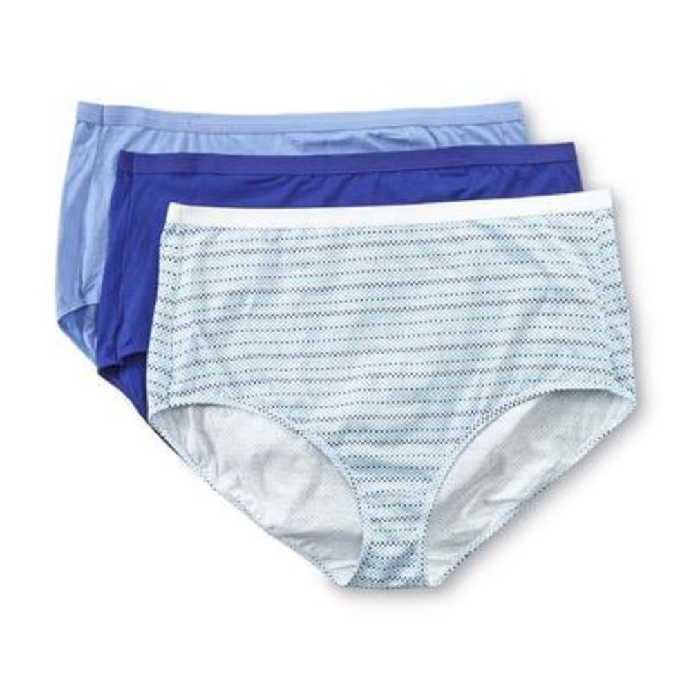 Hanes Women's Plus 3-Pack Cotton Brief Panties