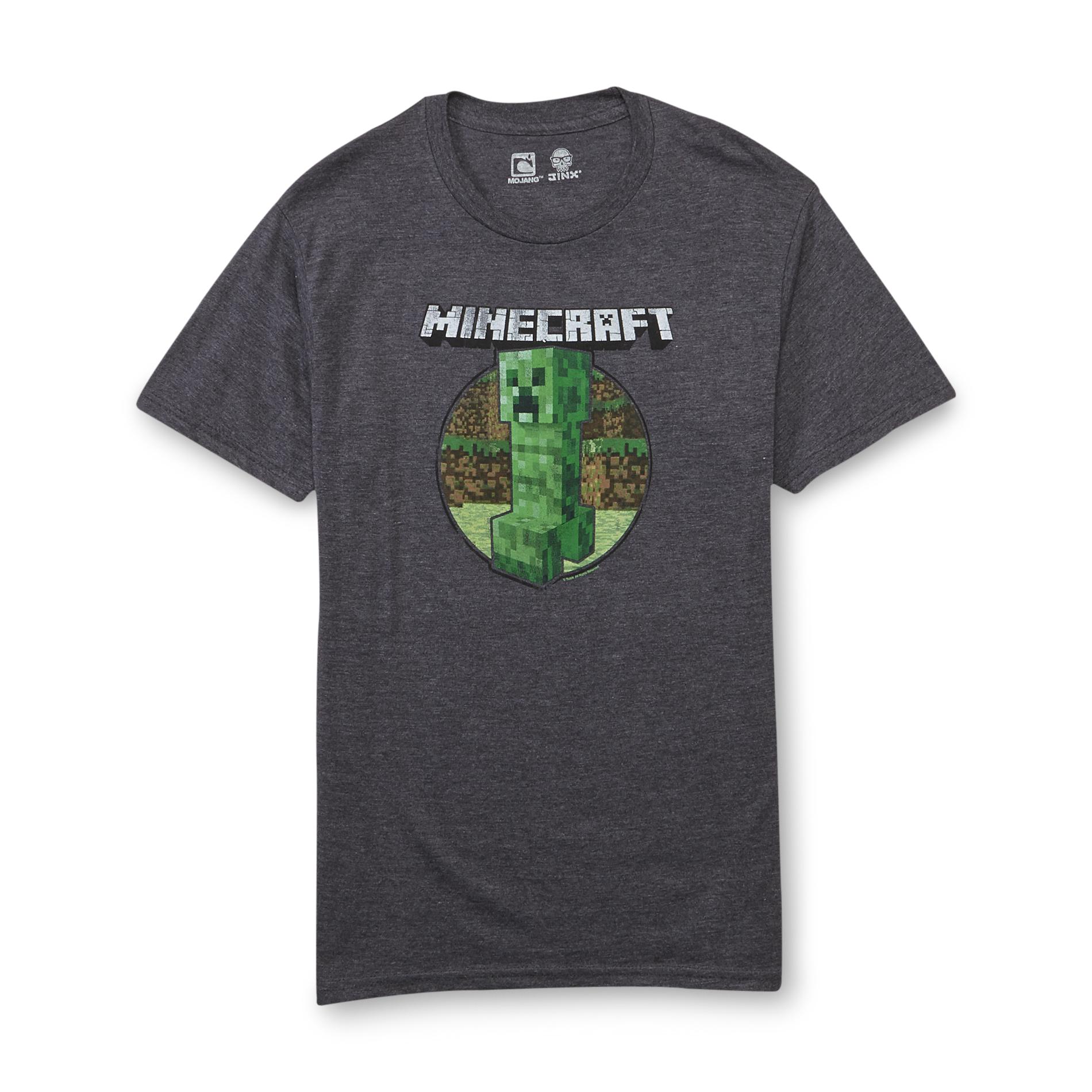 Minecraft Young Men's Graphic T-Shirt - Creeper
