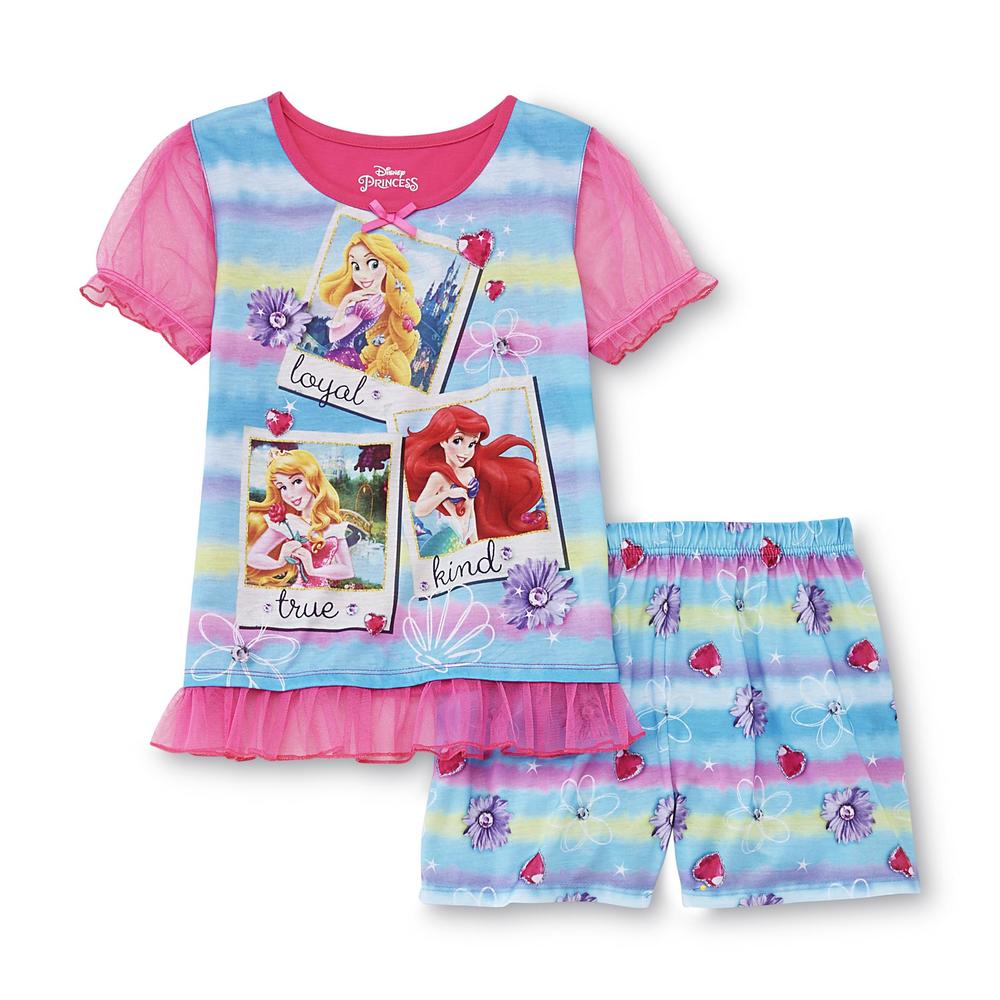 Disney Princesses Girl's Pajama Shirt & Shorts