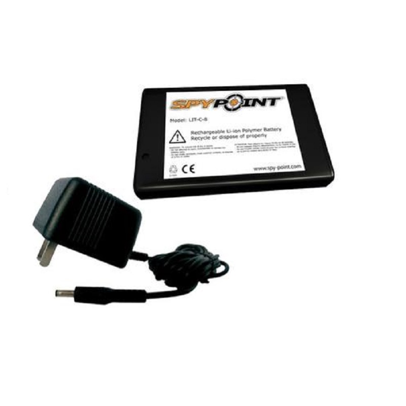 Spypoint LIT-C-8 Rechargable Lithium Battery W/Ac Charger Spypoint LIT-C-8 Rechargable Lithium Battery W/Ac Charger