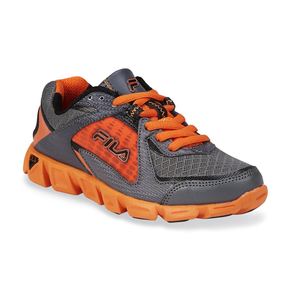 Fila Boy's Ultra Loop Running Shoe - Gray/Orange