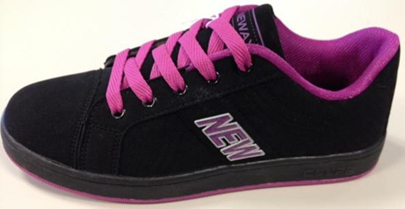 &nbsp; Women's Black/Purple Skate Shoe