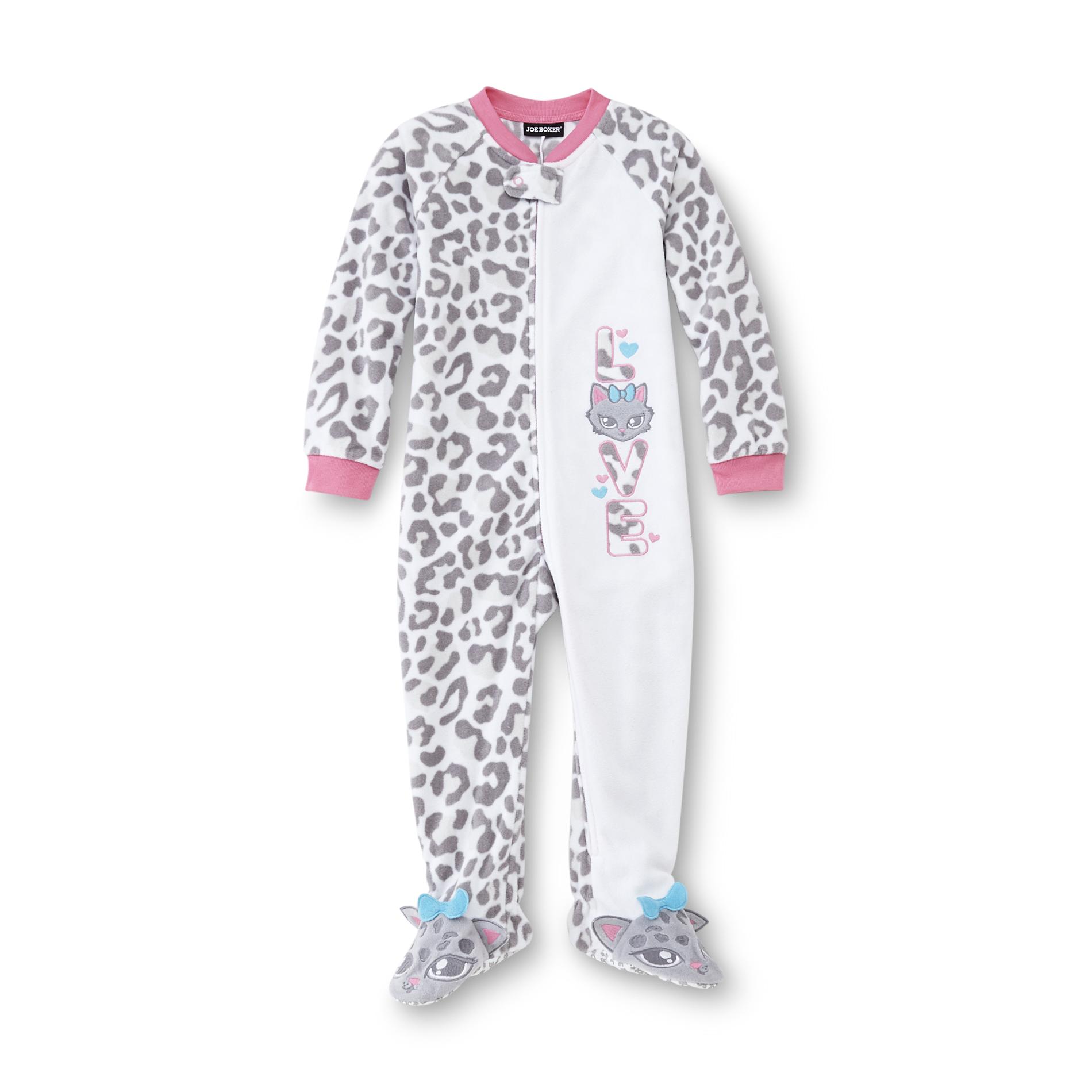 Joe Boxer Infant & Toddler Girl's Footed Blanket Sleeper Pajamas - Kitty