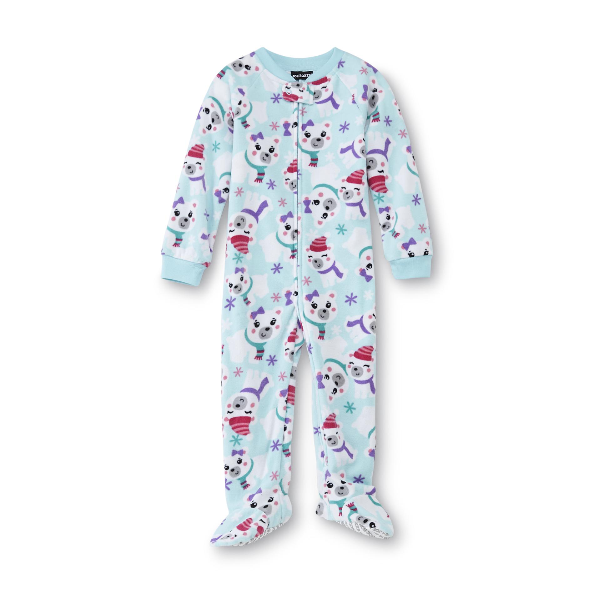 Joe Boxer Infant & Toddler Girl's Fleece Footed Pajamas - Polar Bears