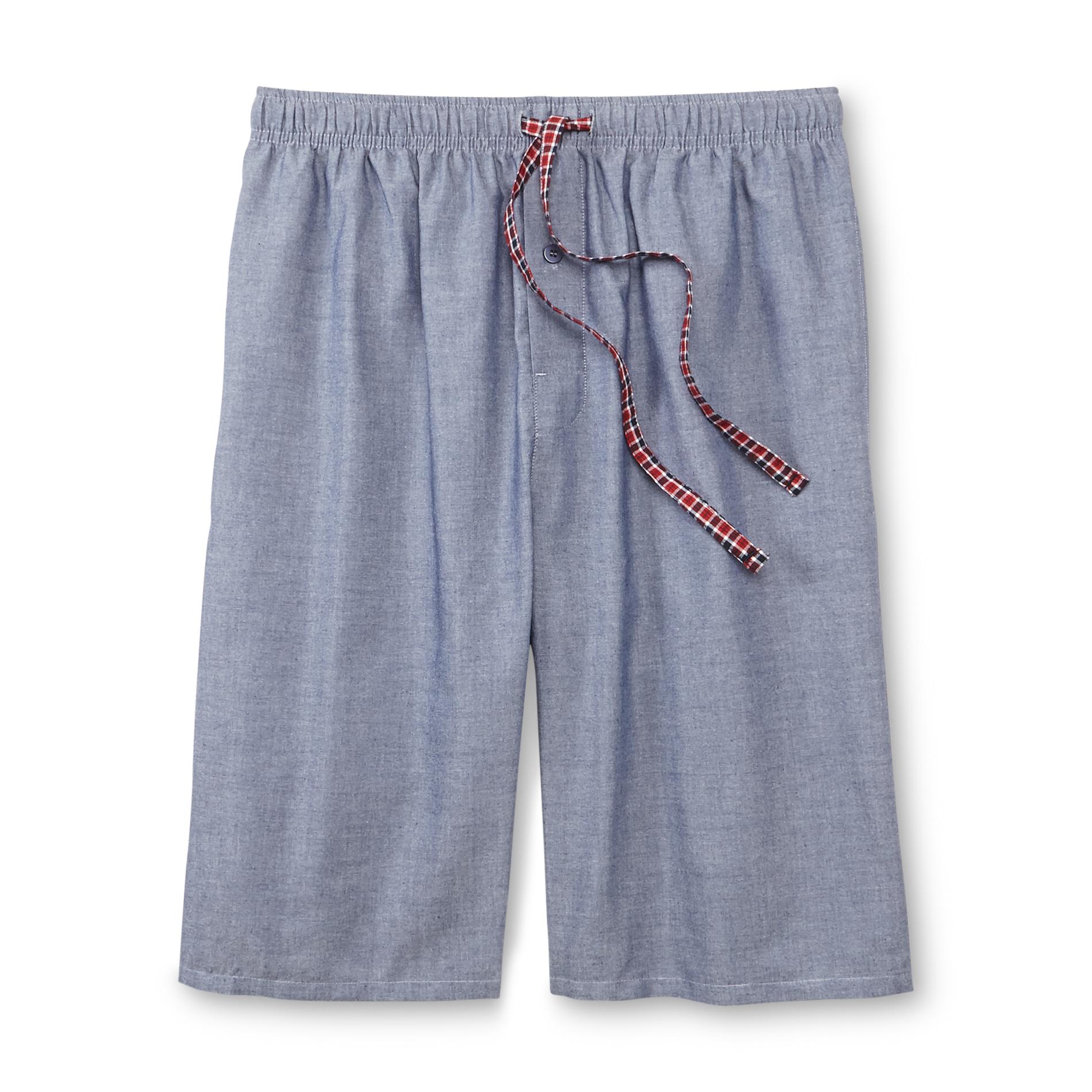 Basic Editions Men's Poplin Pajama Shorts