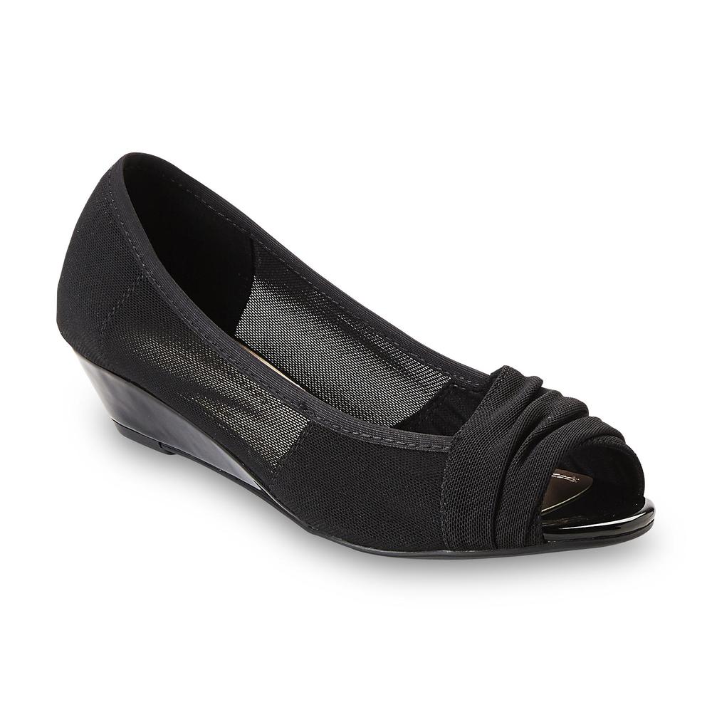 Laura Scott Women's Belita Black Wedge Shoe