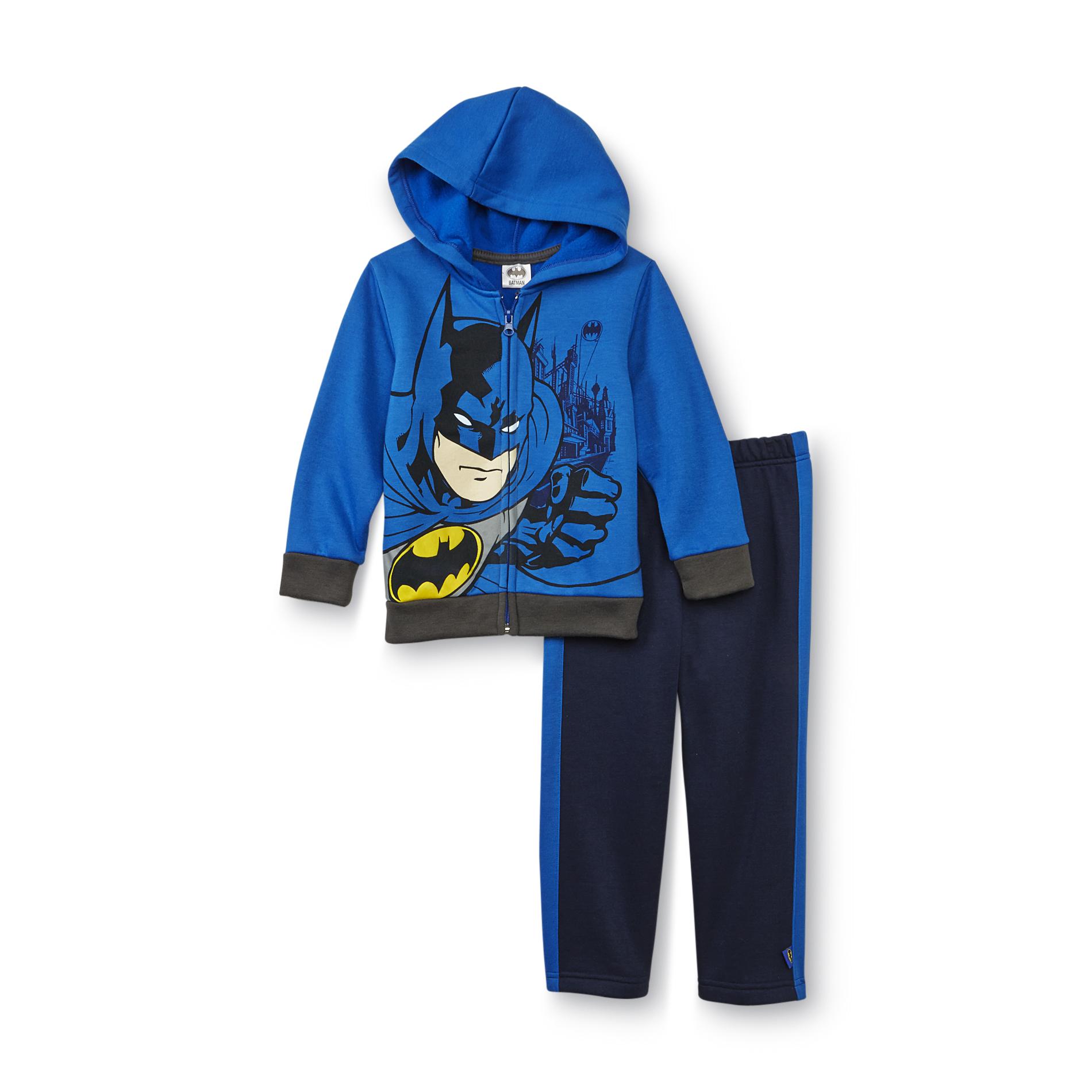 DC Comics Batman Toddler Boy's Graphic Fleece Hoodie Jacket & Pants