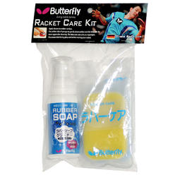 Butterfly Table Tennis Racket Care Kit - Includes: 1 Ping Pong Paddle Cleaner + 1 Table Tennis Rubber Cleaner Sponge - Great Val