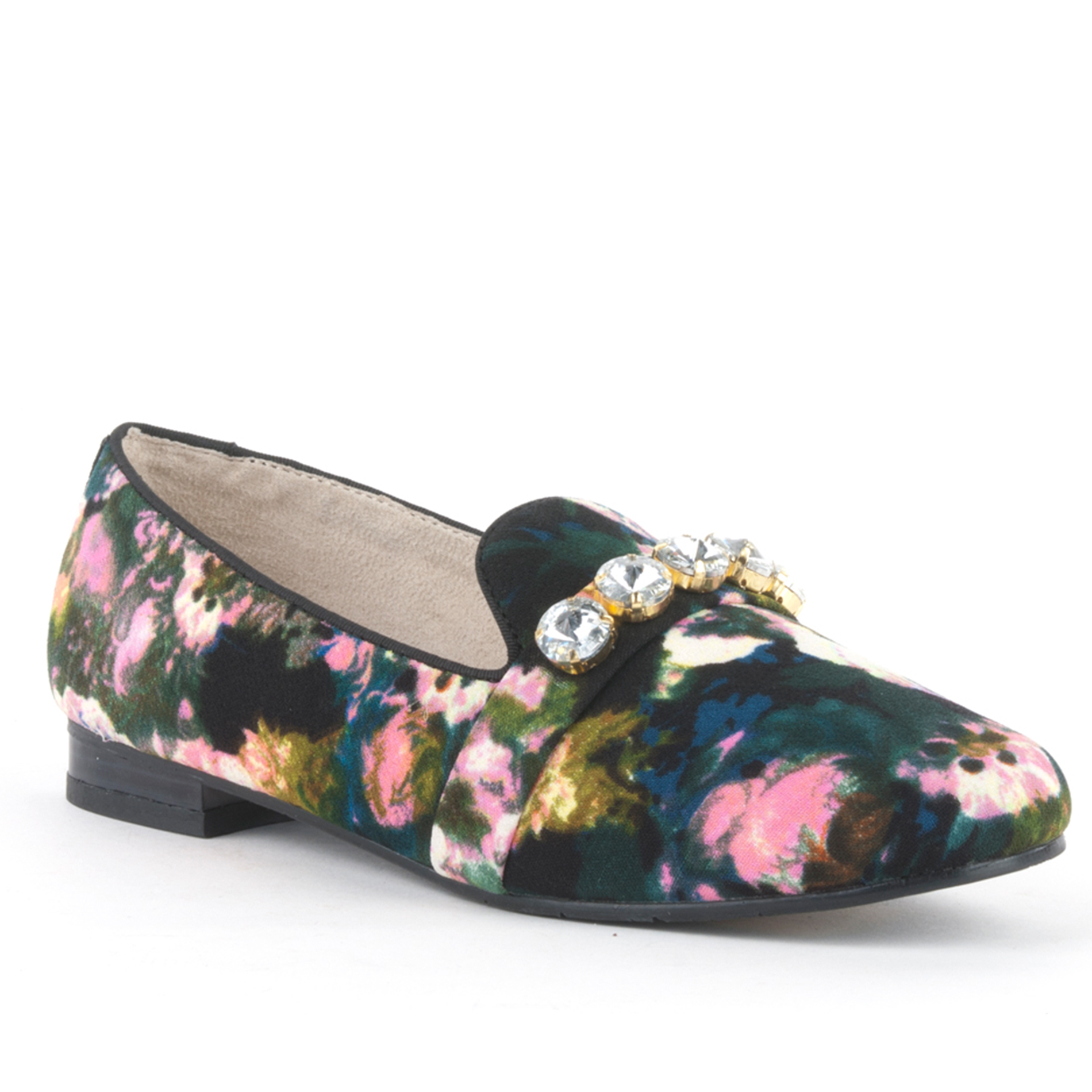 BC Footwear Women's Jumpin' Around Multicolor/Floral Casual Loafer