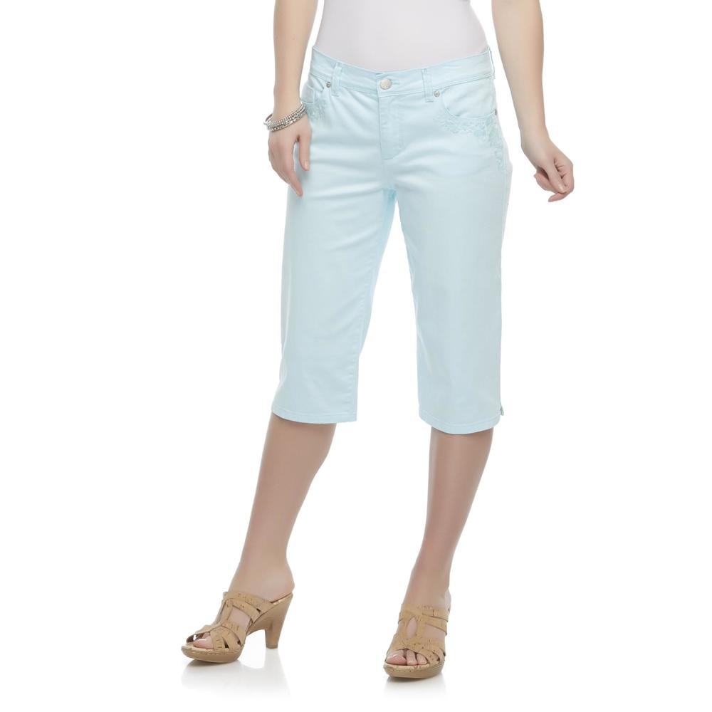 Gloria Vanderbilt Women's Hilary Curvy Fit Denim Capri Pants