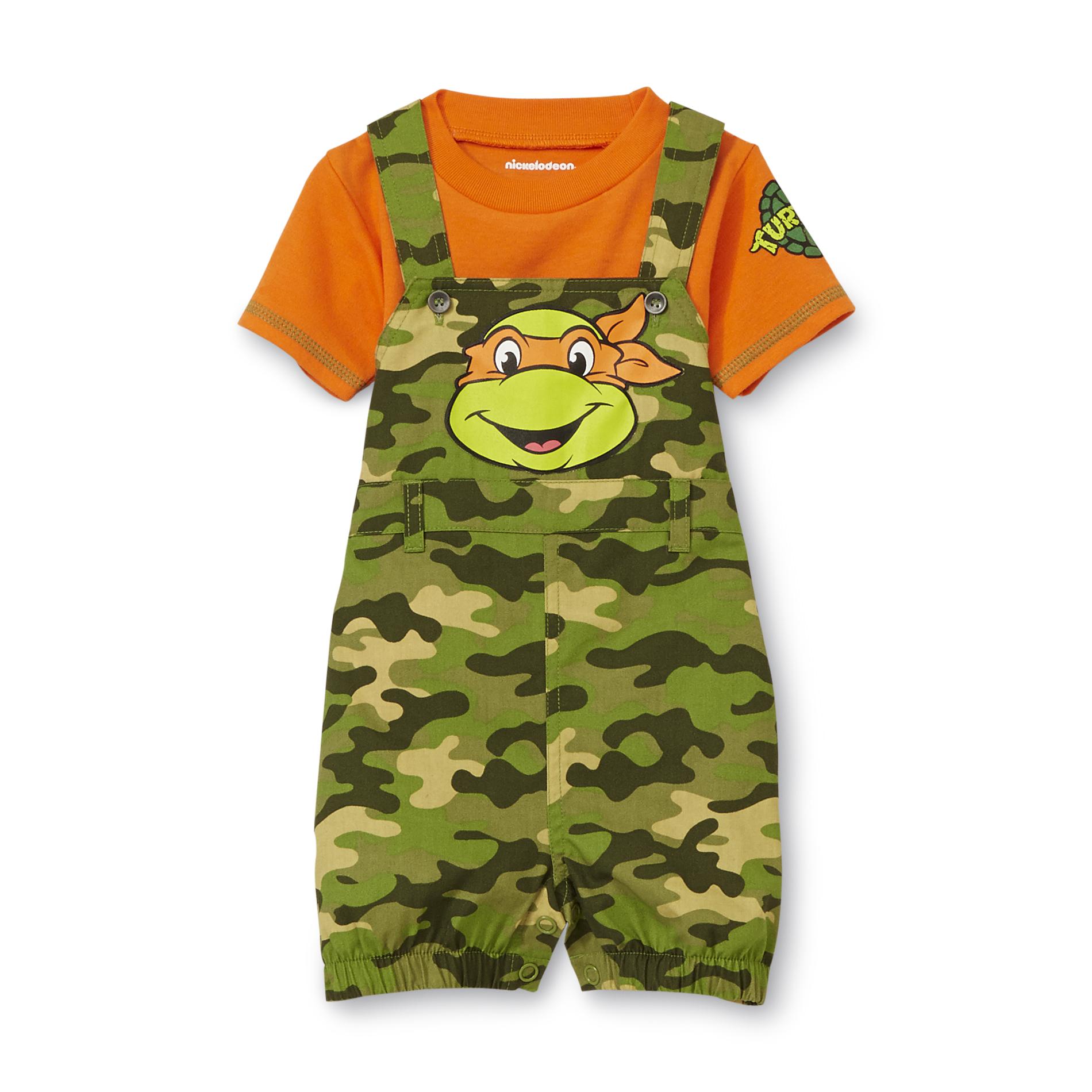 Nickelodeon Teenage Mutant Ninja Turtles Newborn Boy's Overalls & Bodysuit